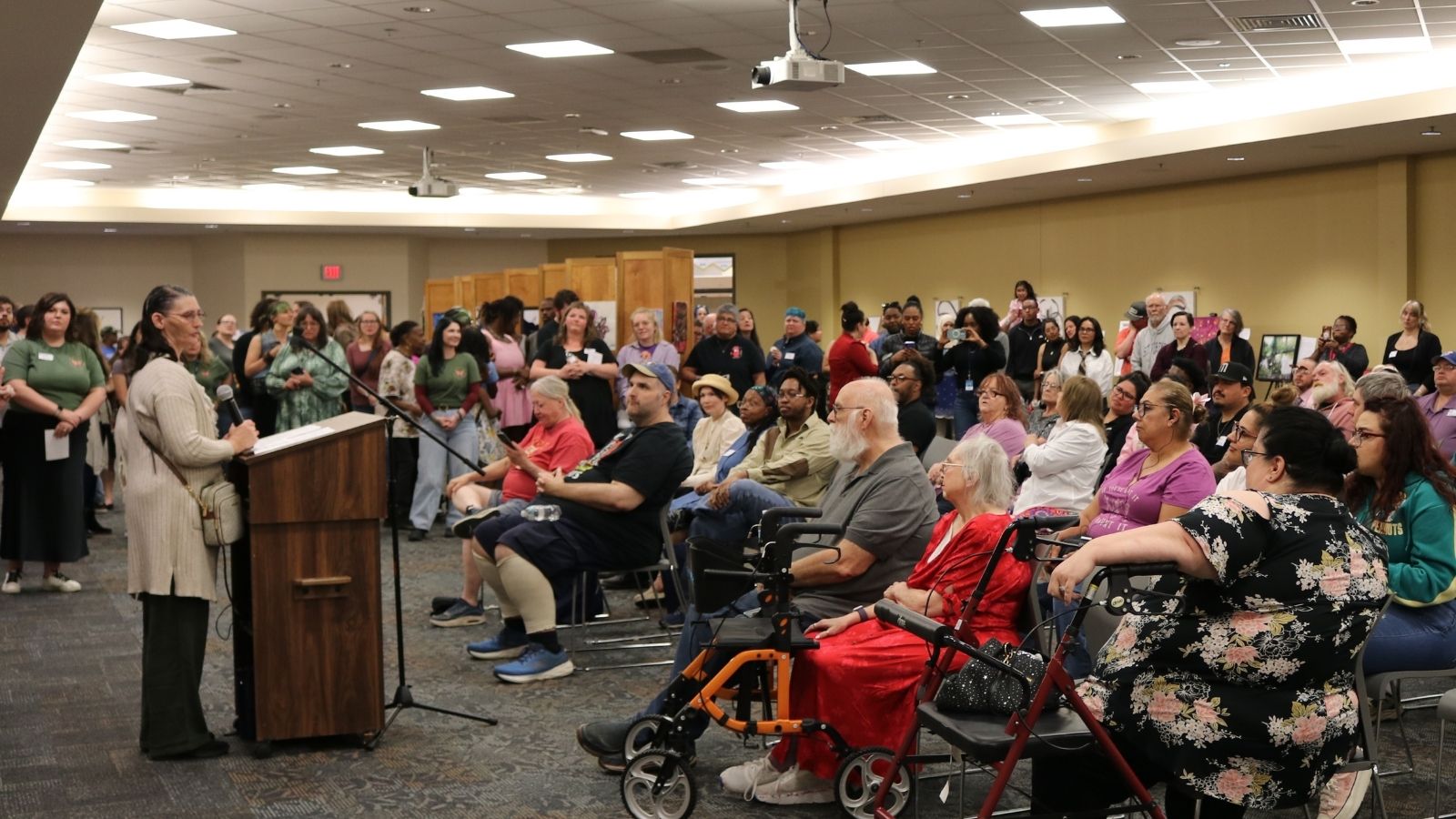 Community members gathered during stART the Conversation event